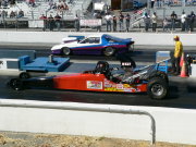 Red And Black Dragster